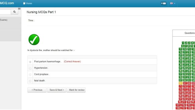 نمونه سوالات پرومتریک پرستاری